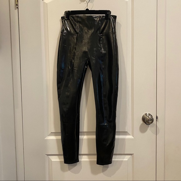 Spanx Faux Patent Leather Leggings Size Small - Picture 4 of 5